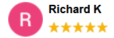 A five-star review from Richard K.